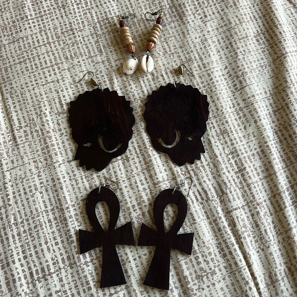 🇬🇭 HANDMADE AFRICAN EARRINGS 🇬🇭
